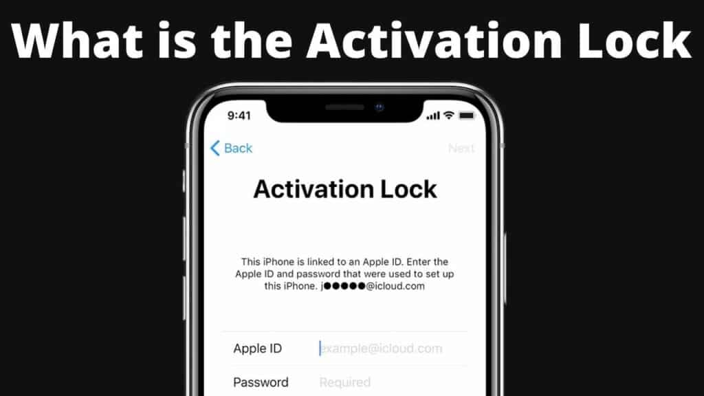 What is the activation lock?