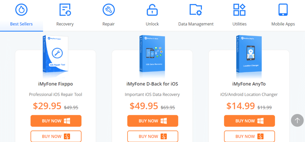 What Services are offered by iMyFone?